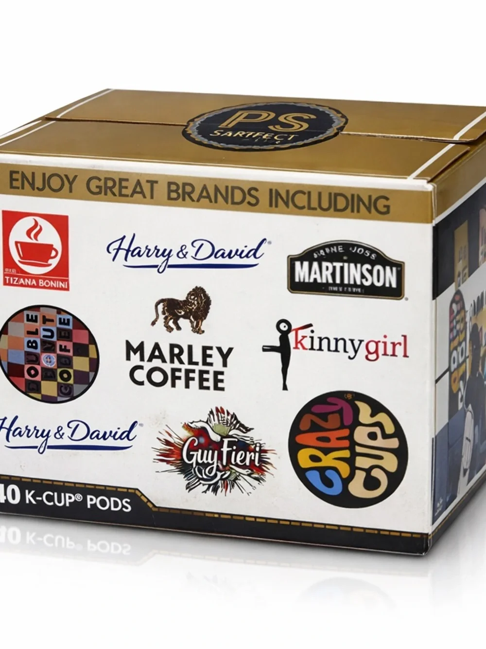 Perfect Samplers Decaf Coffee Variety Pack 40ct Pods for Keurig Brewers